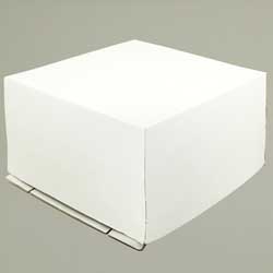 Упаковка для торта 12.0 кг, дизайн 12-0-350 (белая), дно из 5-ти слойн
