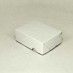Упаковка для пирожных из 2-х частей, дизайн П-0-65 (белая)