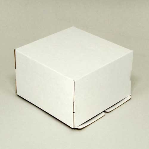 Упаковка для торта 1.0 кг, дизайн 1-0-130 (белая)