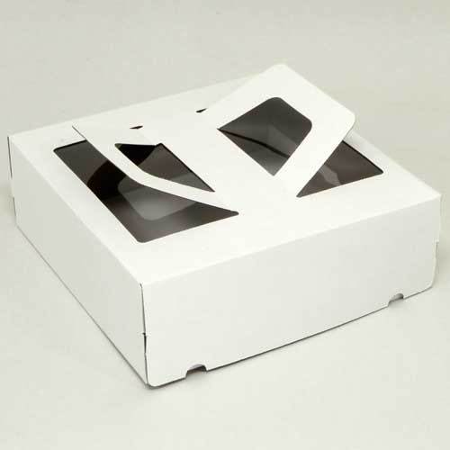 Упаковка для торта 1.6 кг, дизайн 1.6-0-100 (ручка&окно)