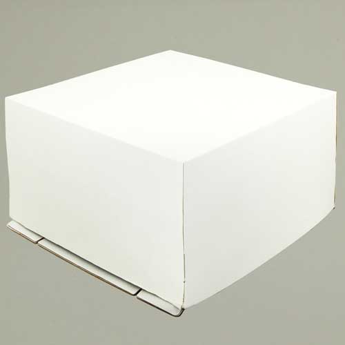 Упаковка для торта 12.0 кг, дизайн 12-0-350 (белая), дно из 5-ти слойн